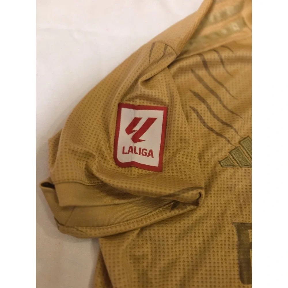 Real Madrid 2024 2025 Third Jersey Gold Adidas Heat.RDY Emirates LaLiga Adult M
